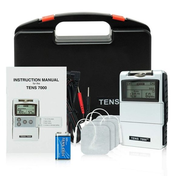 NEW TENS 7000 Digital Pain Management Unit Electrical Stimulation Massage Relief - Picture 1 of 5